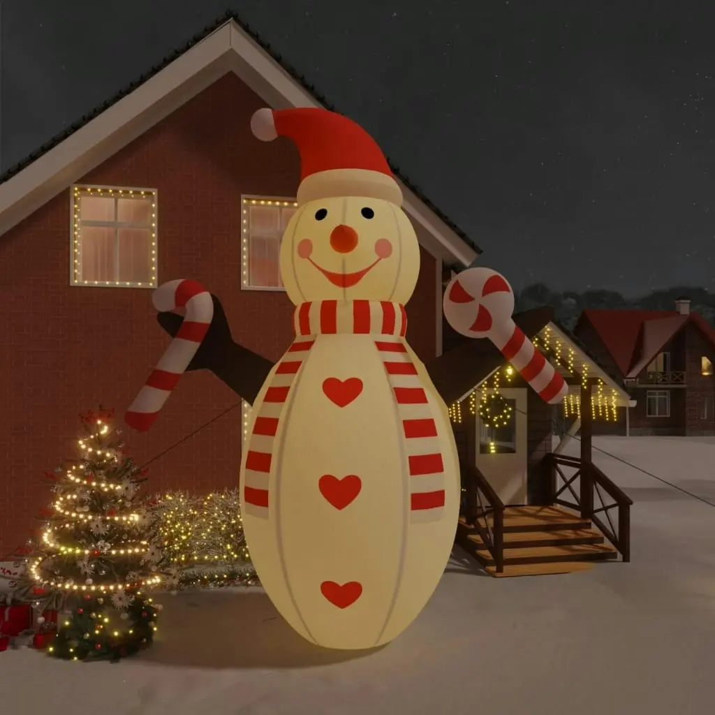 Christmas Inflatable Snowman with LEDs 630 cm 345285