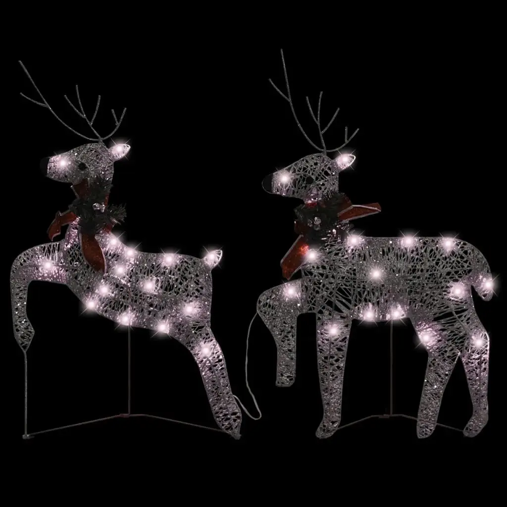 Christmas Reindeers 2 pcs Gold 40 LEDs 342683