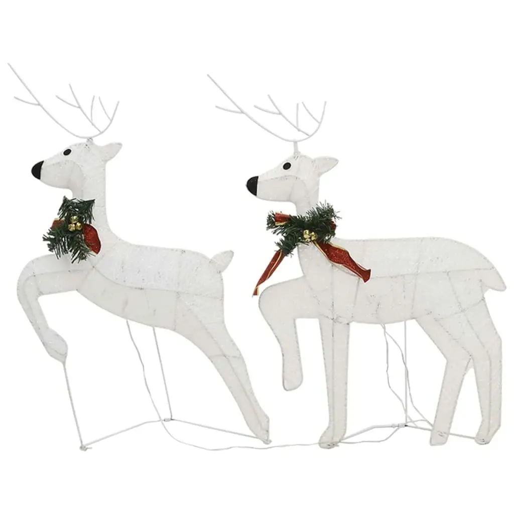 Christmas Reindeers 6 pcs White 120 LEDs 3154271