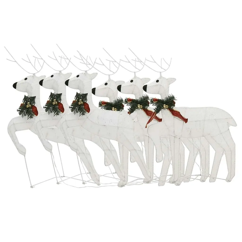 Christmas Reindeers 6 pcs White 120 LEDs 3154271