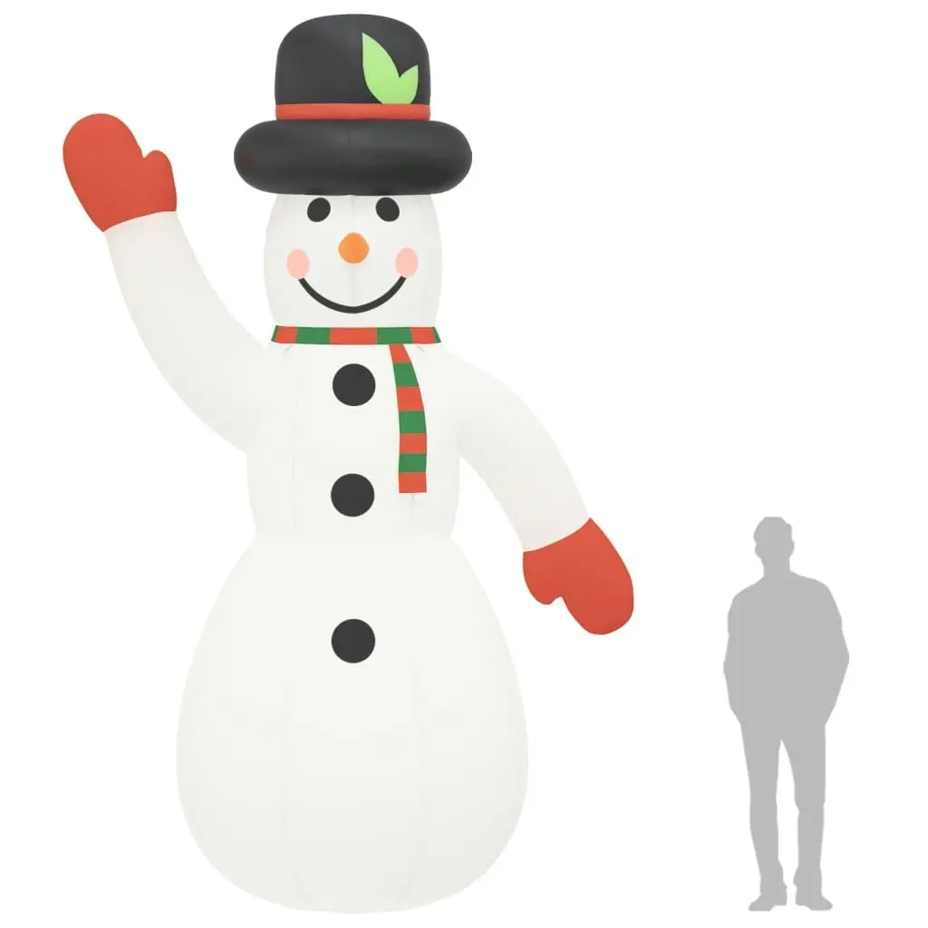 Christmas Inflatable Snowman with LEDs 455 cm 345279