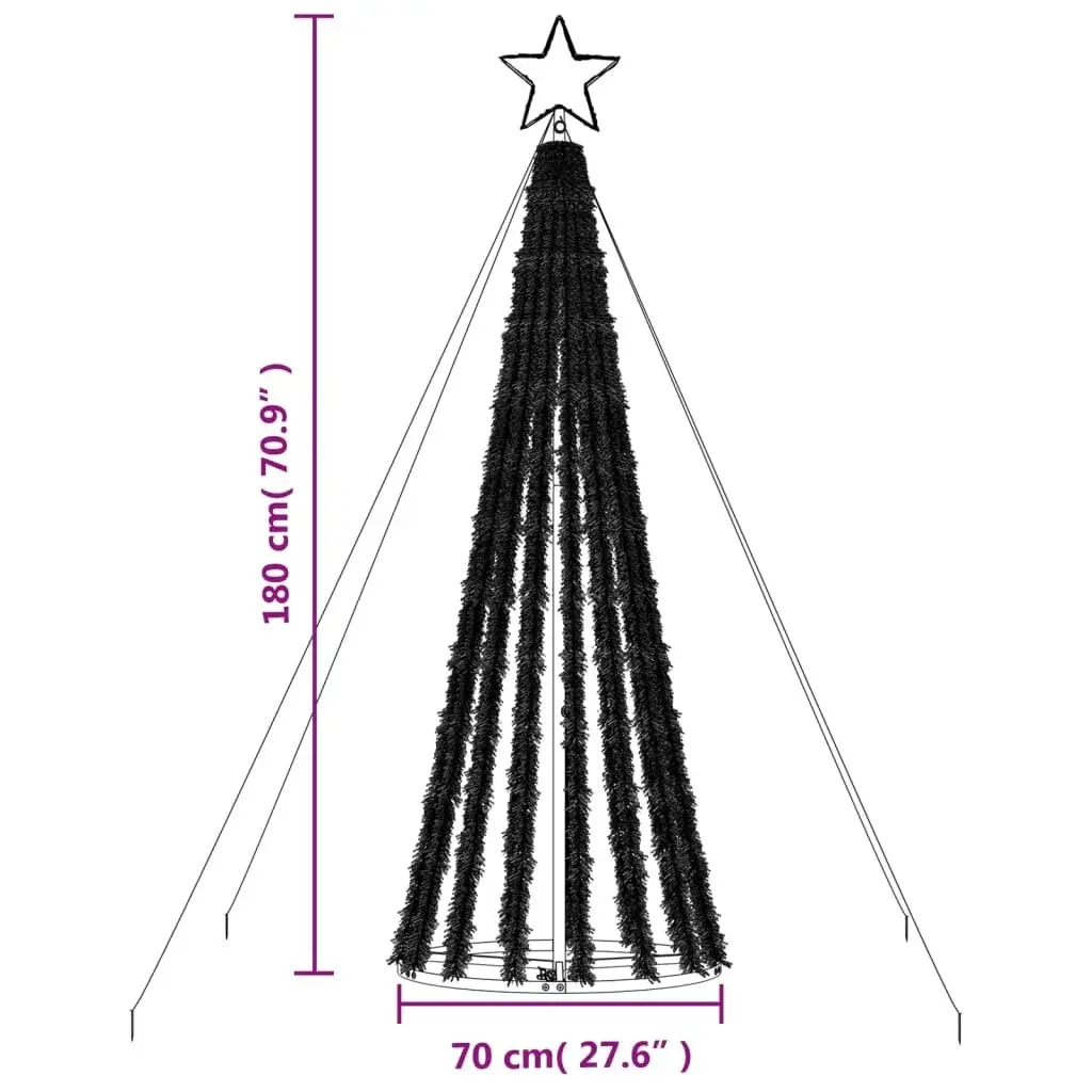 Christmas Tree Light Cone 275 LEDs Warm White 180 cm 358064