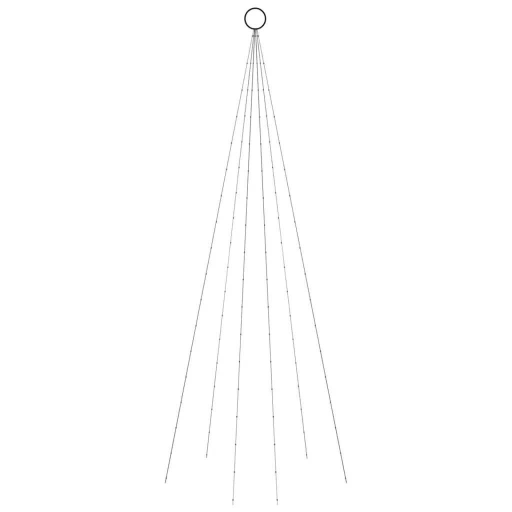 Christmas Tree on Flagpole Cold white 108 LEDs 180 cm 343519