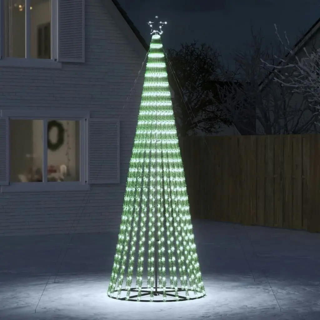 Christmas Tree Light Cone 688 LEDs Cold White 300 cm 358160