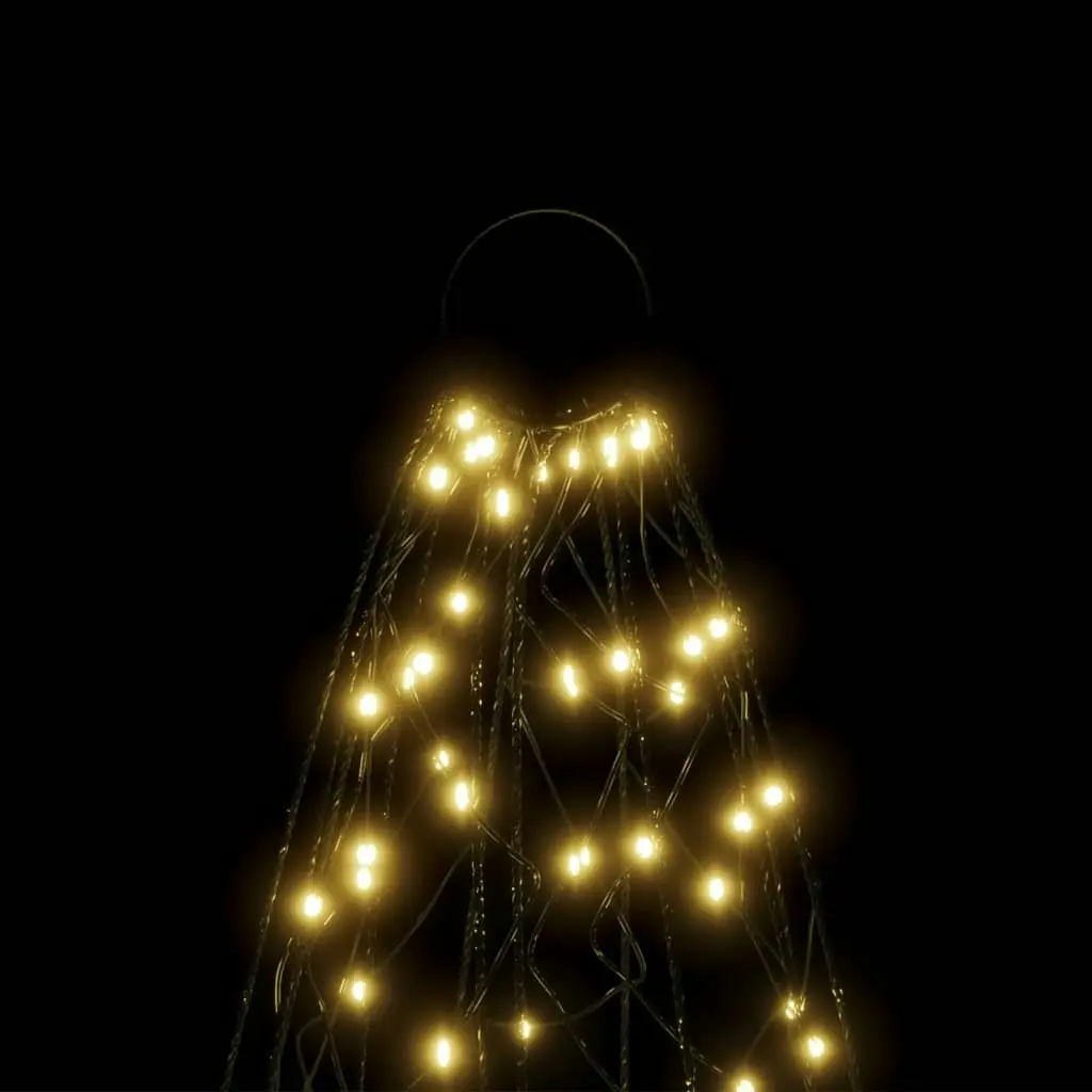 Christmas Tree on Flagpole Warm White 500 LEDs 300 cm 343728