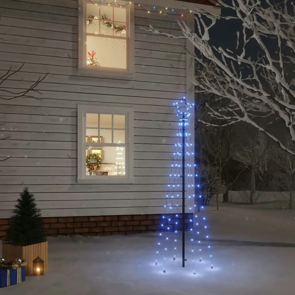 Christmas Tree with Spike Blue 108 LEDs 180 cm 343553