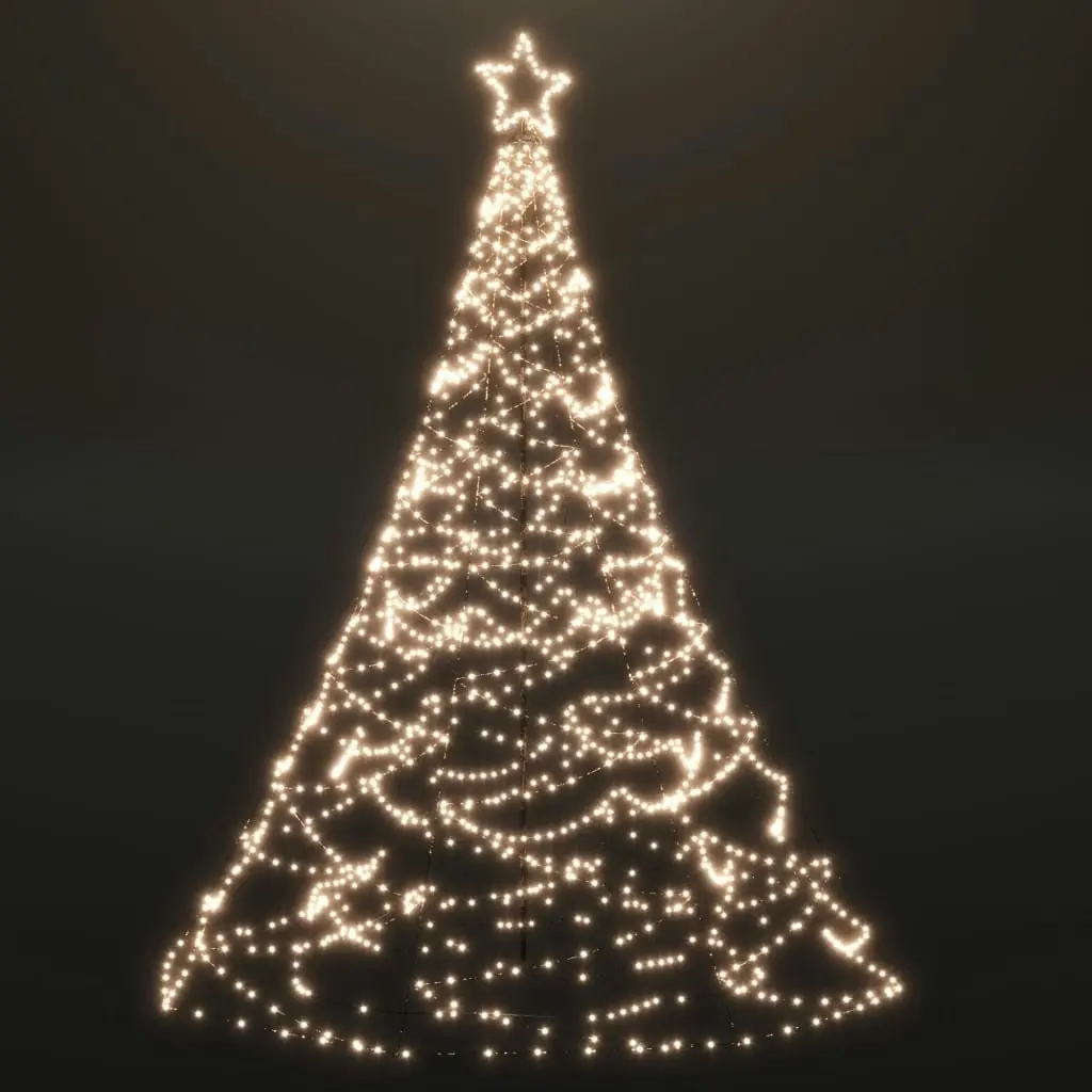 Christmas Tree with Spike Warm White 3000 LEDs 800 cm 343756