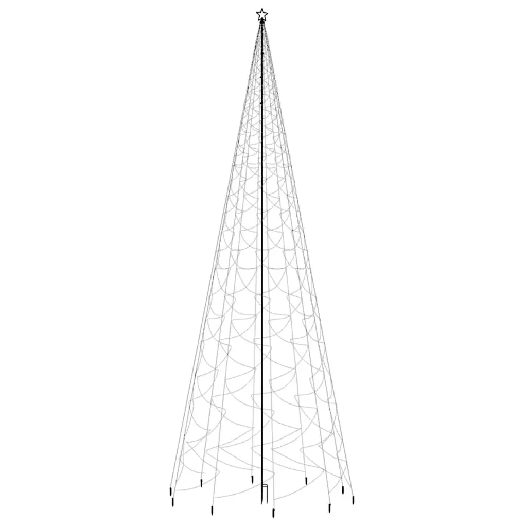 Christmas Tree with Spike Warm White 3000 LEDs 800 cm 343756