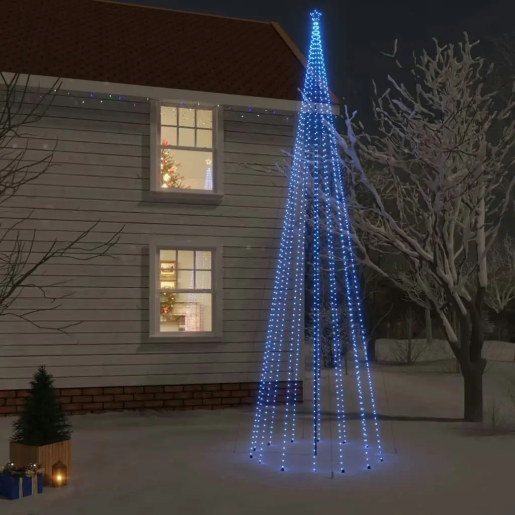 Christmas Tree with Spike Blue 1134 LEDs 800 cm 343747