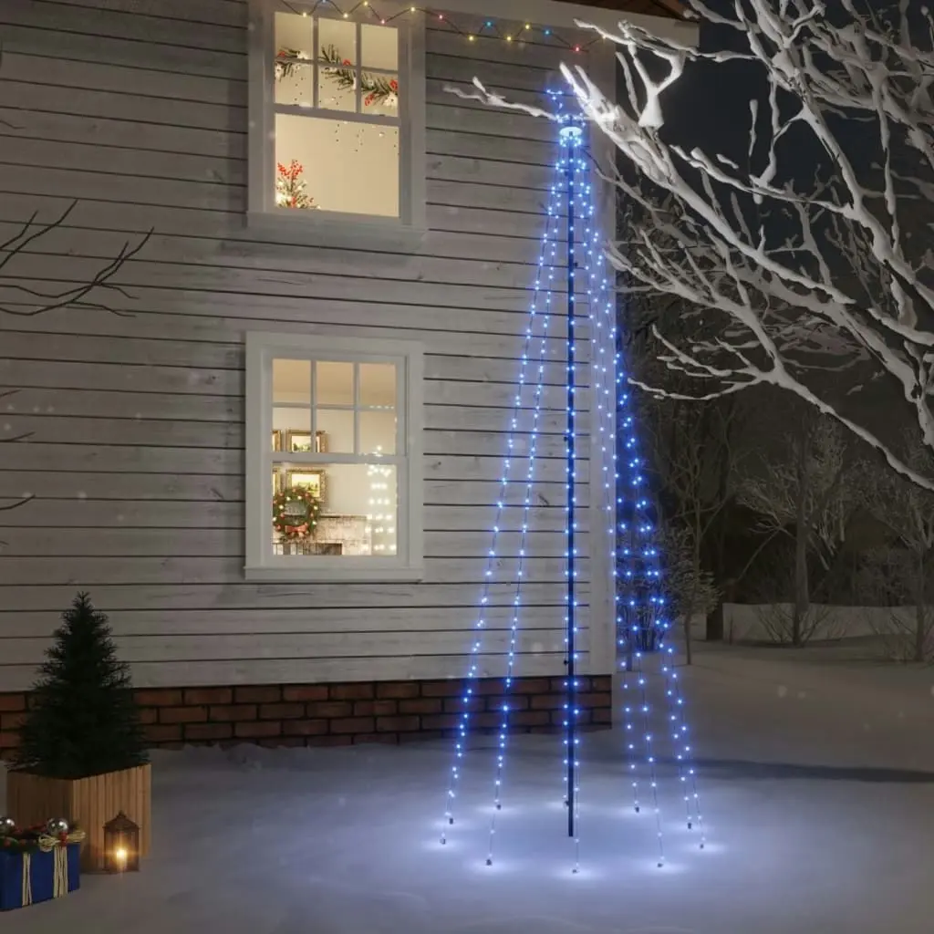 Christmas Tree with Spike Blue 310 LEDs 300 cm 343557