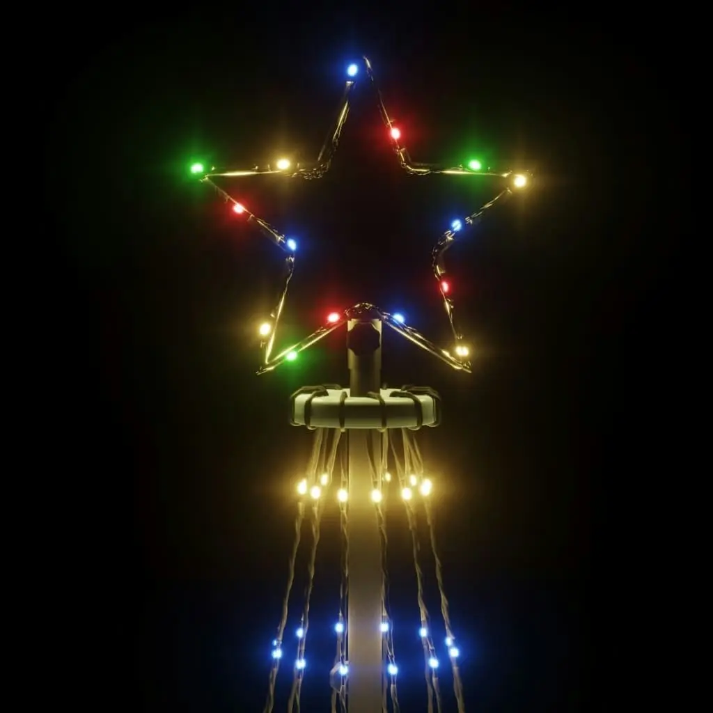 Christmas Tree with Spike Colourful 732 LEDs 500 cm 343742