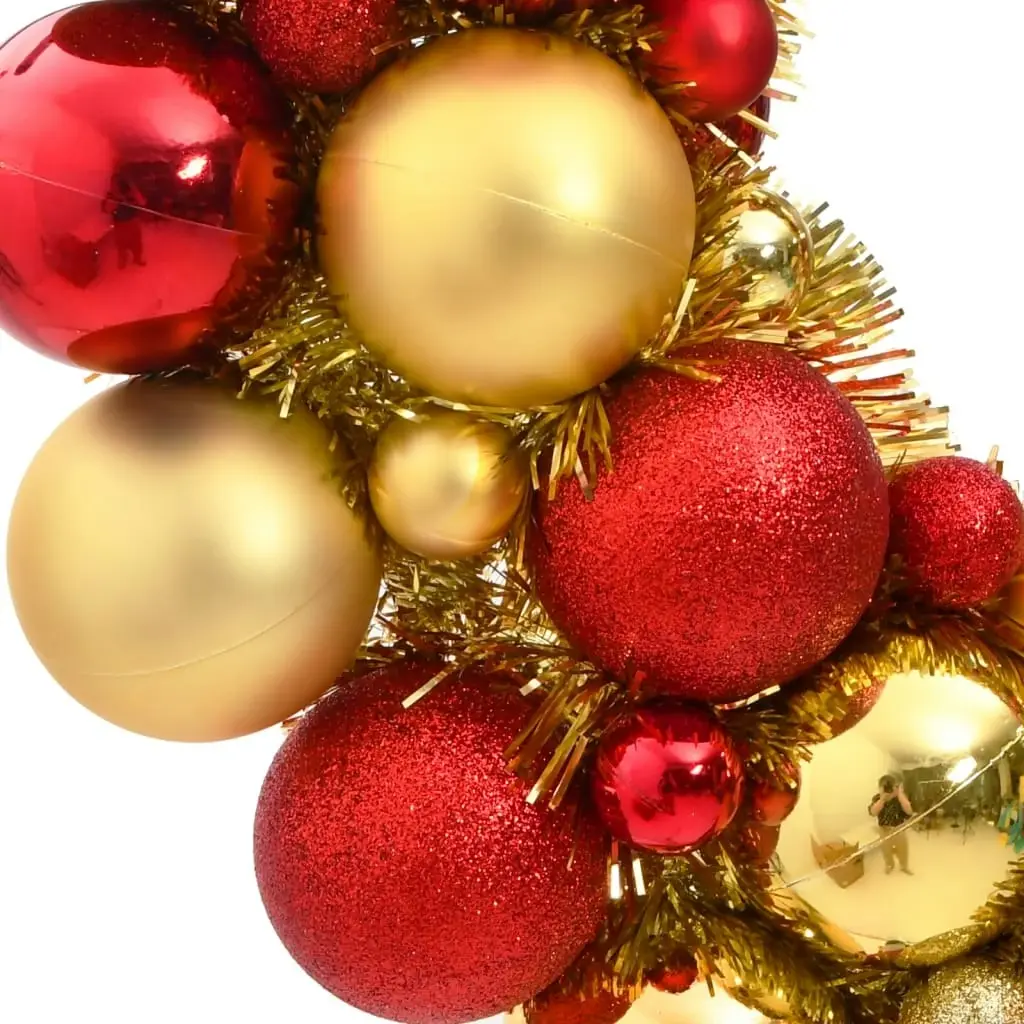 Christmas Wreath Red and Gold 45 cm Polystyrene 356125