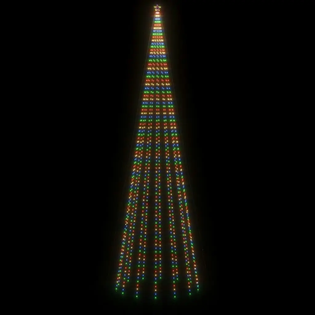 Christmas Tree with Spike Colourful 1134 LEDs 800 cm 343746