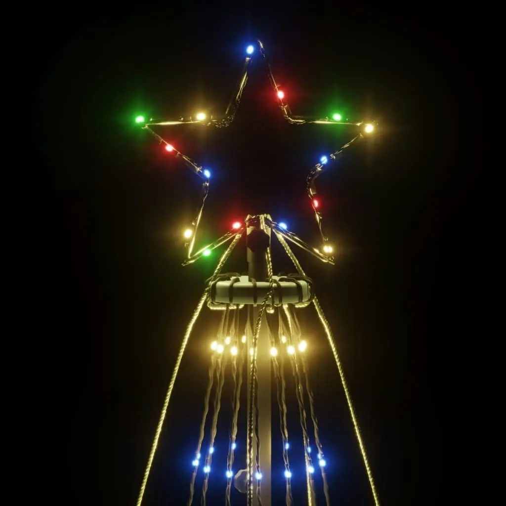 Christmas Tree with Spike Colourful 1134 LEDs 800 cm 343746