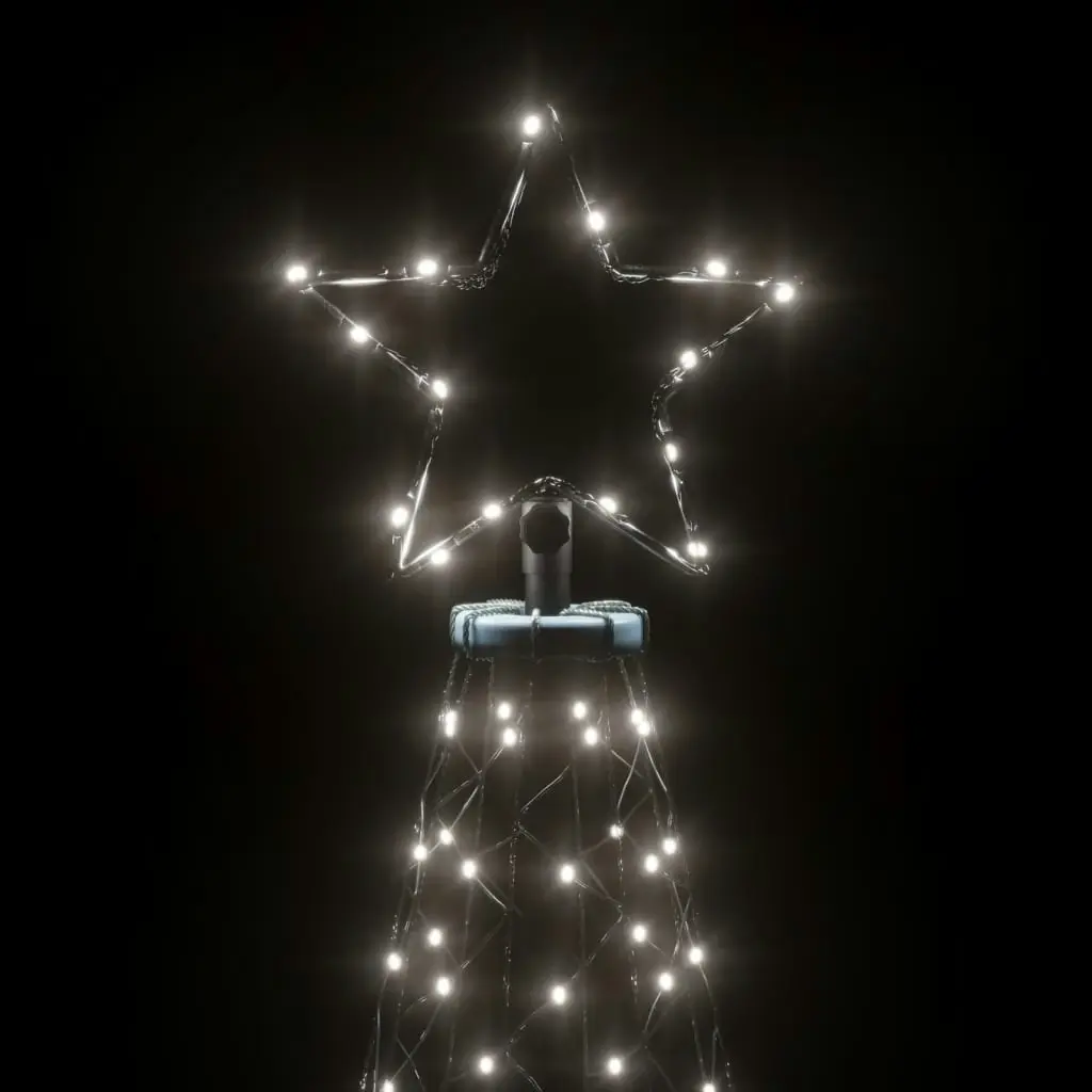 Christmas Tree with Spike Cold White 200 LEDs 180 cm 343567