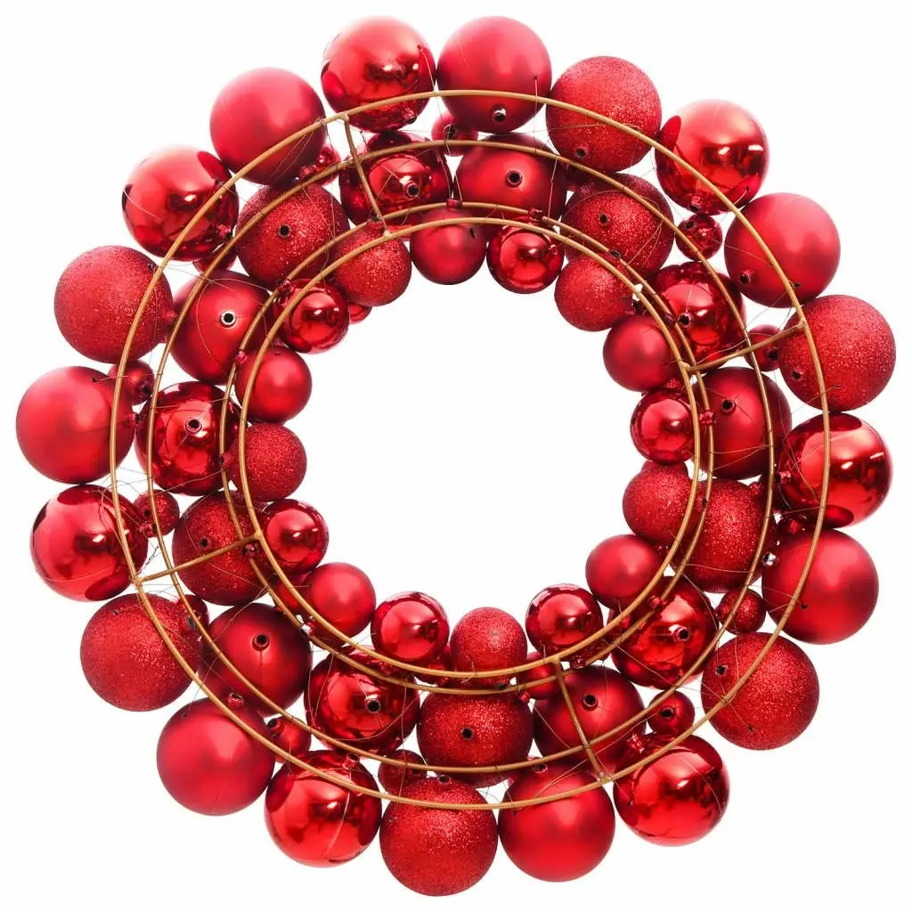 Christmas Wreath Red 45 cm Polystyrene 356121