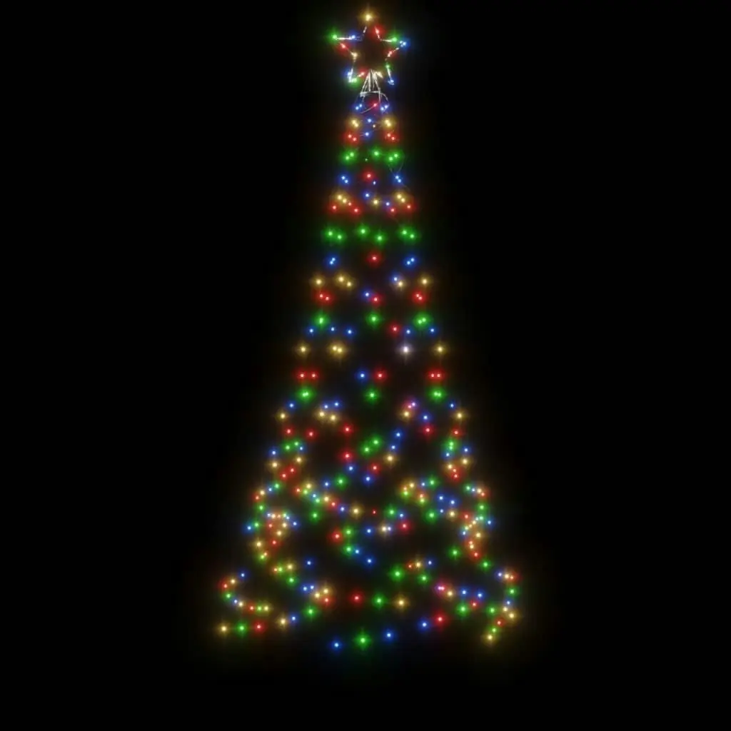 Christmas Tree with Spike Colourful 200 LEDs 180 cm 343568