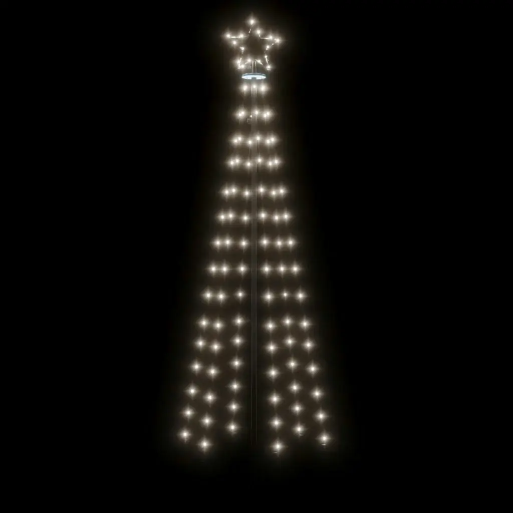 Christmas Tree with Spike Cold White 108 LEDs 180 cm 343551