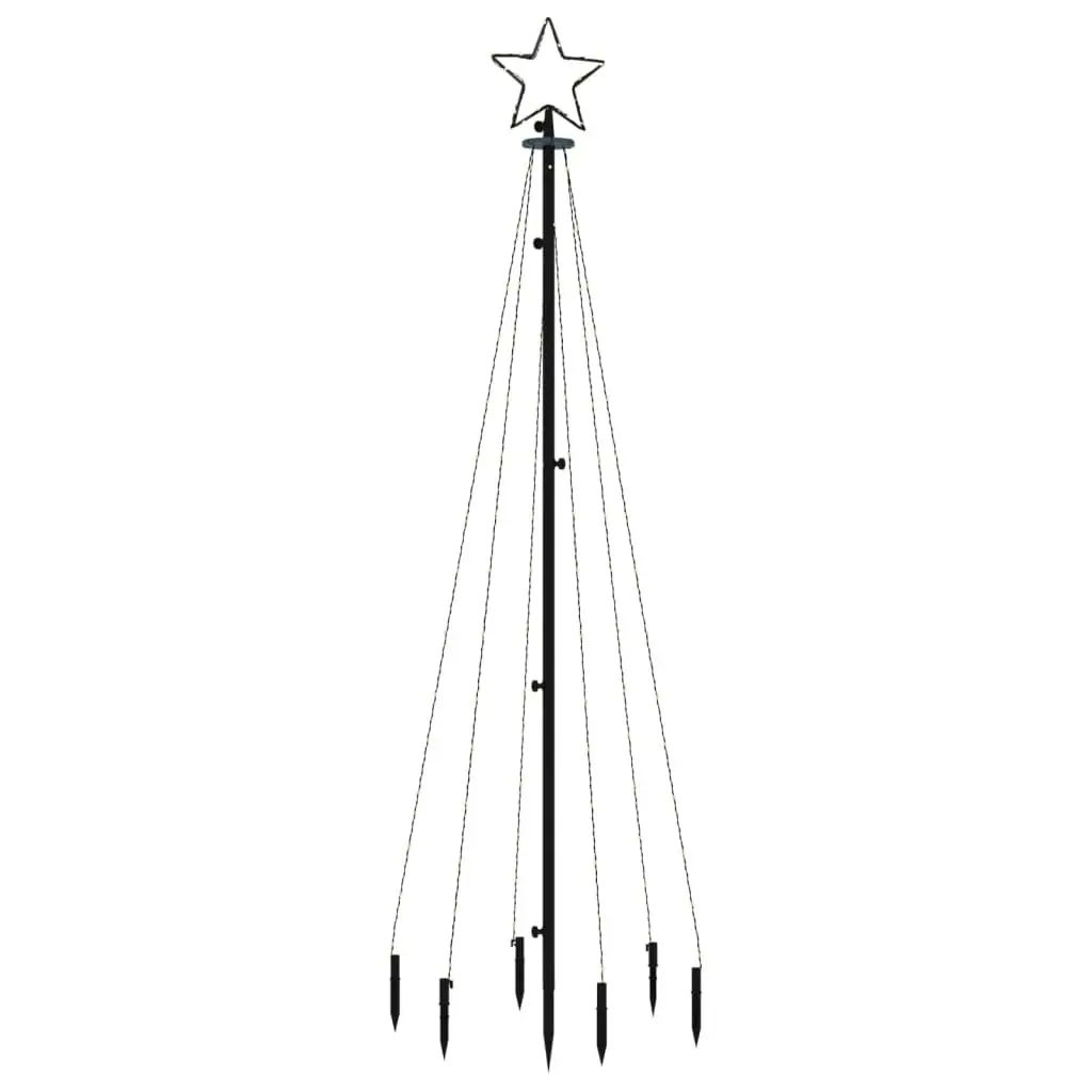 Christmas Tree with Spike Cold White 108 LEDs 180 cm 343551