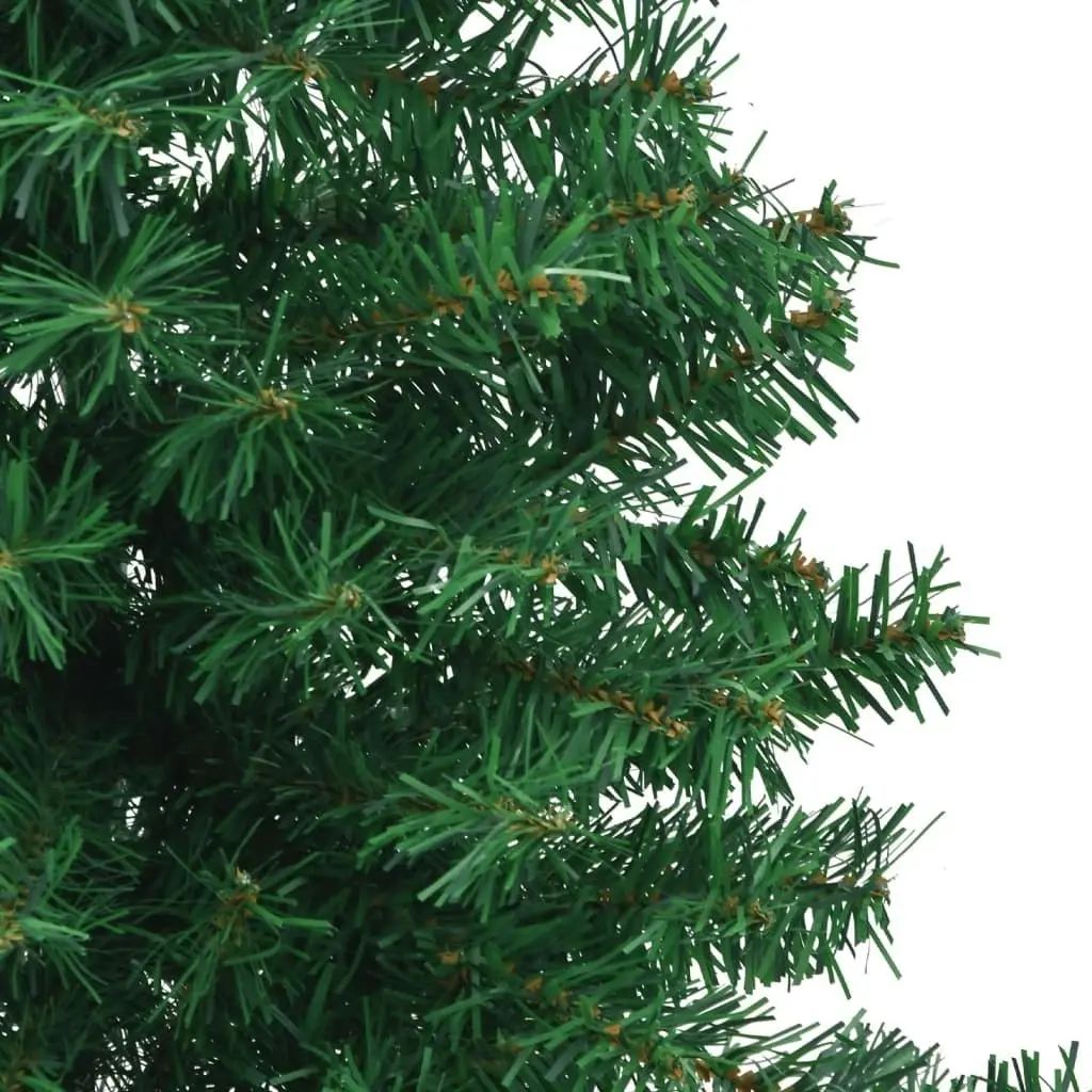 Corner Artificial Christmas Tree Green 240 cm PVC 329166