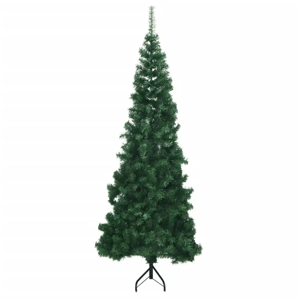 Corner Artificial Christmas Tree Green 240 cm PVC 329166