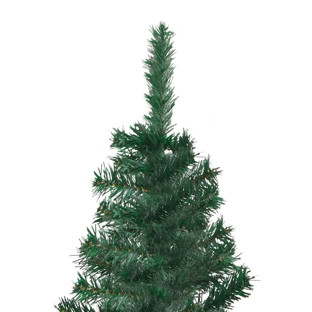 Corner Artificial Pre-lit Christmas Tree Green 240 cm PVC 3077936