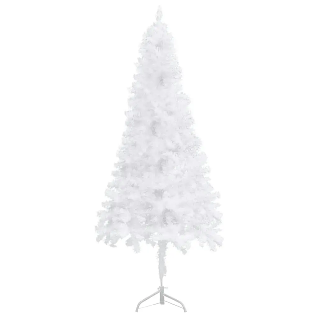 Corner Artificial Pre-lit Christmas Tree White 240 cm PVC 3077941