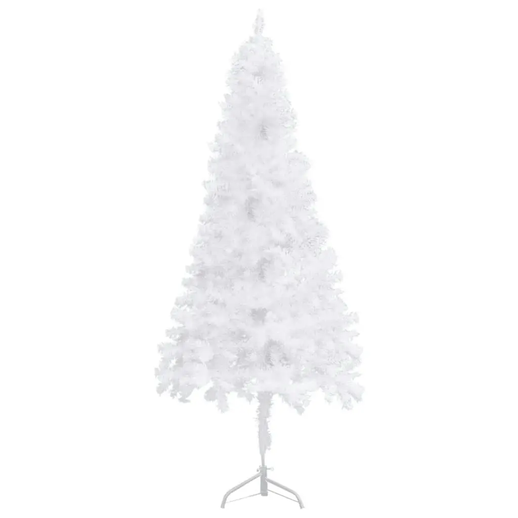 Corner Artificial Christmas Tree White 240 cm PVC 329171