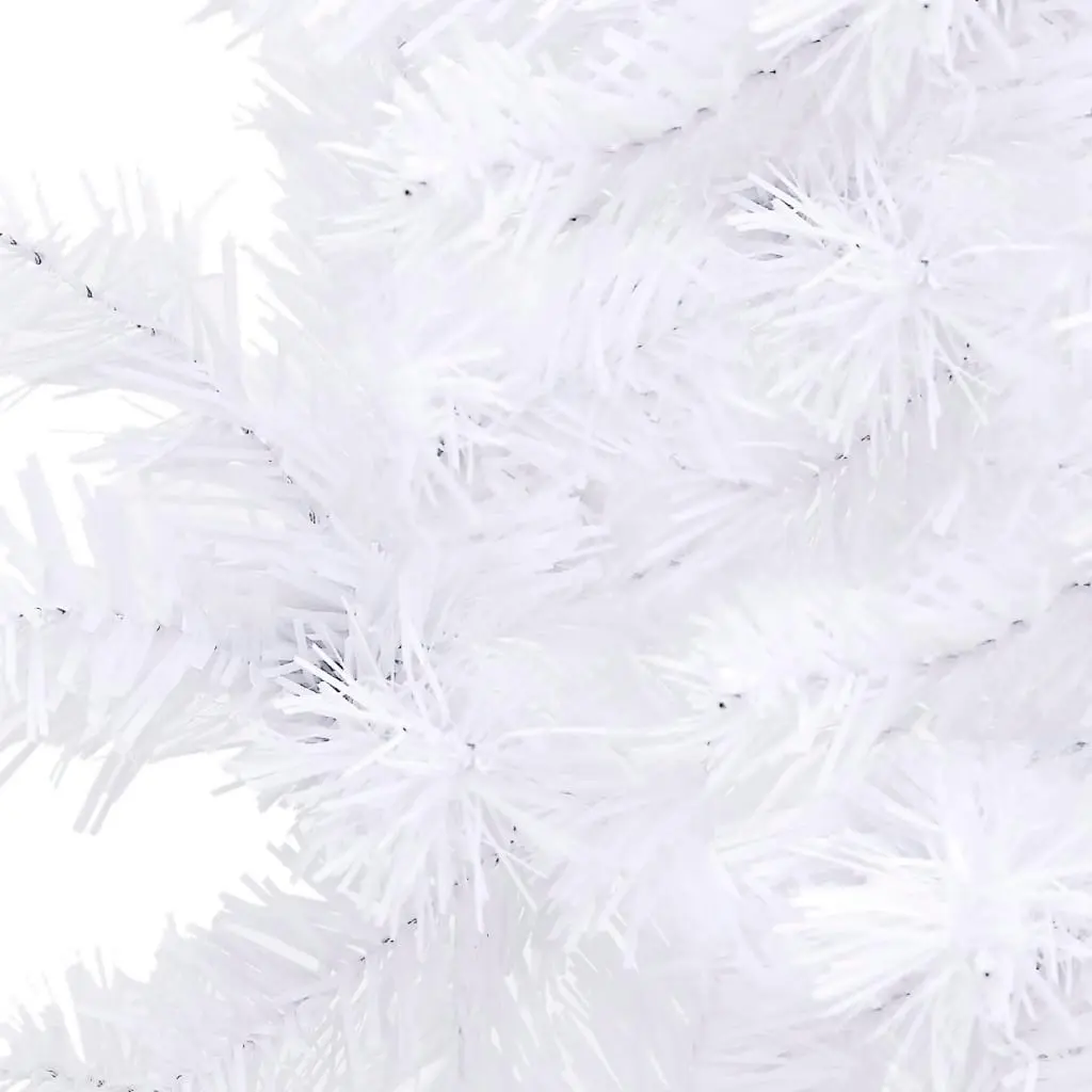 Corner Artificial Christmas Tree White 240 cm PVC 329171