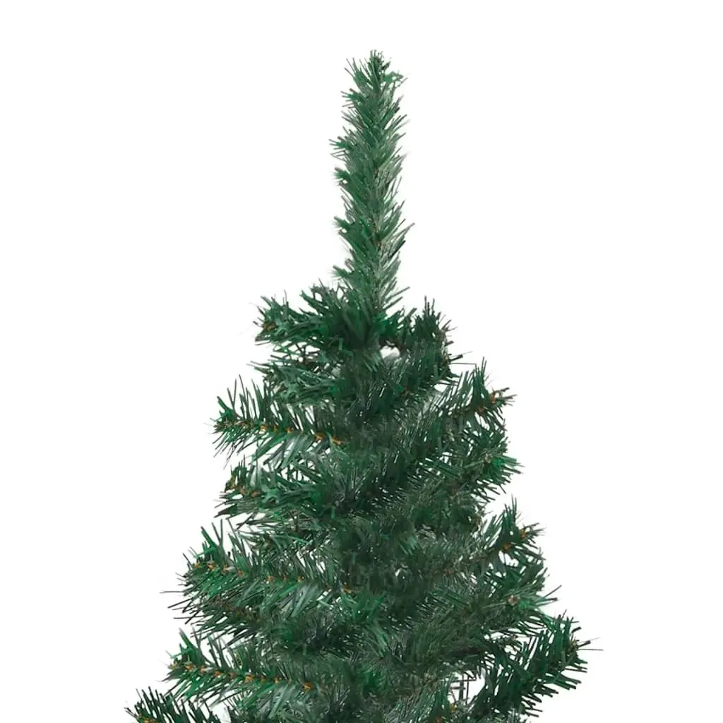 Corner Artificial Pre-lit Christmas Tree Green 150 cm PVC 3077933