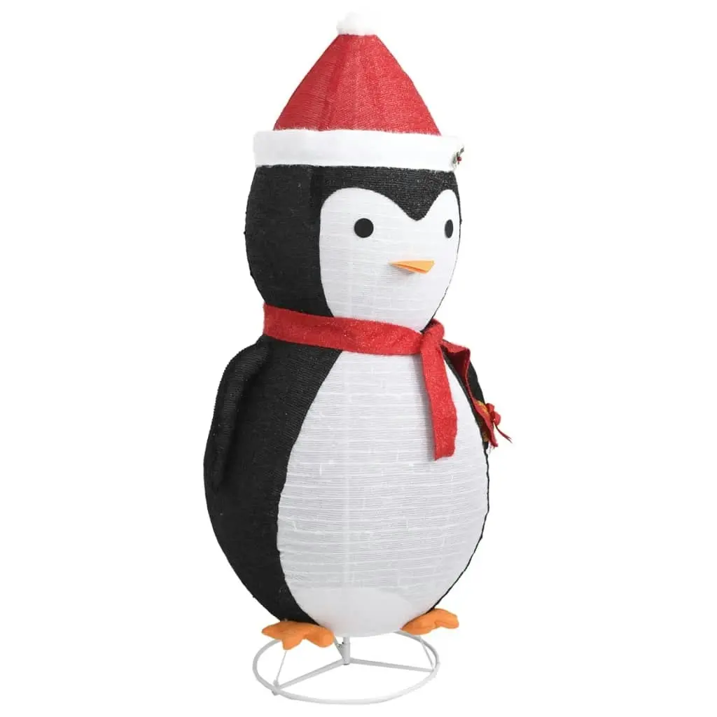 Decorative Christmas Snow Penguin Figure LED Luxury Fabric 180cm 329764