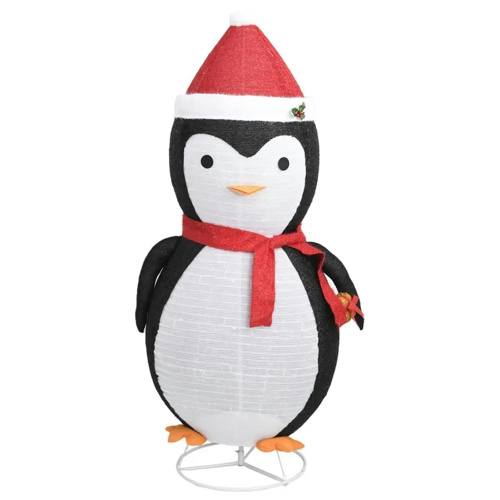 Decorative Christmas Snow Penguin Figure LED Luxury Fabric 180cm 329764