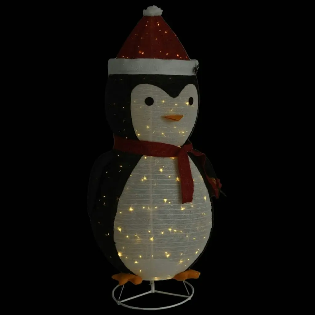 Decorative Christmas Snow Penguin Figure LED Luxury Fabric 180cm 329764