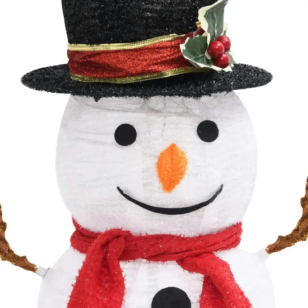 Decorative Christmas Snowman Figure with LED Luxury Fabric 60cm 329759