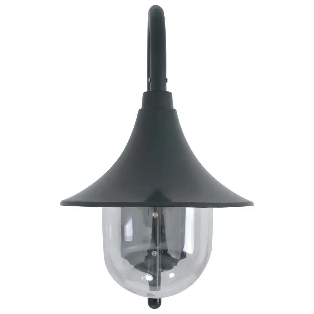 Garden Wall Lamp E27 42 cm Aluminium Dark Green 44219