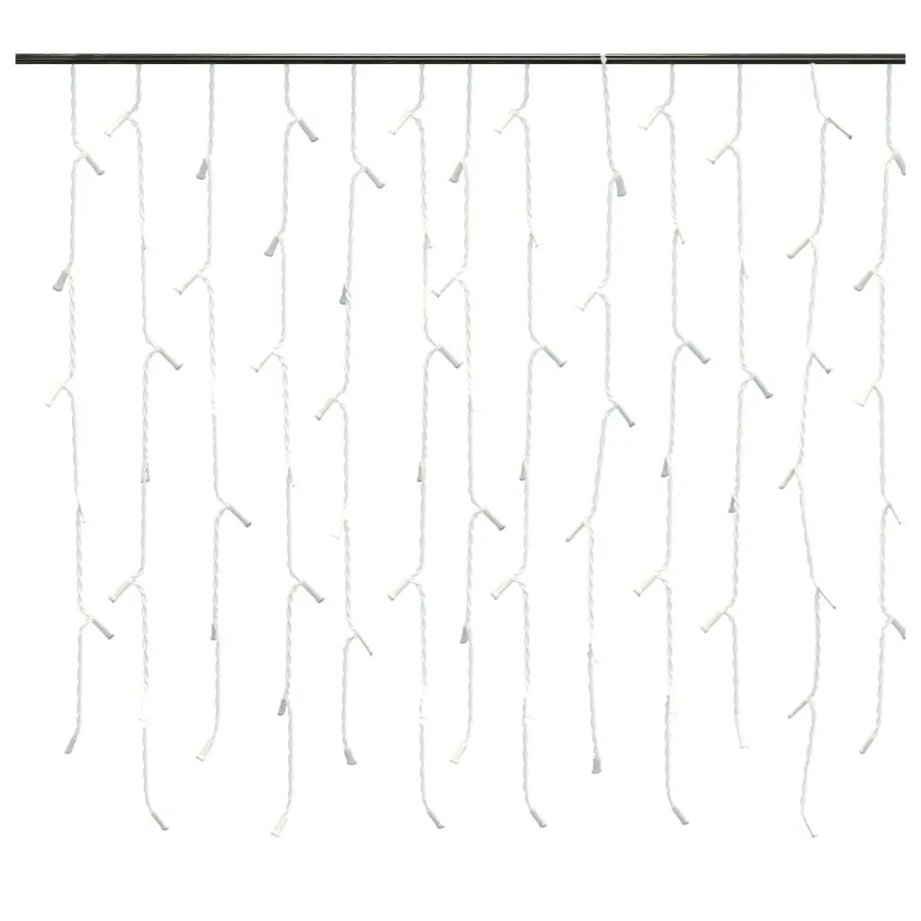 LED Curtain Icicle Lights 10m 400 LED Warm White 8 Function 328908