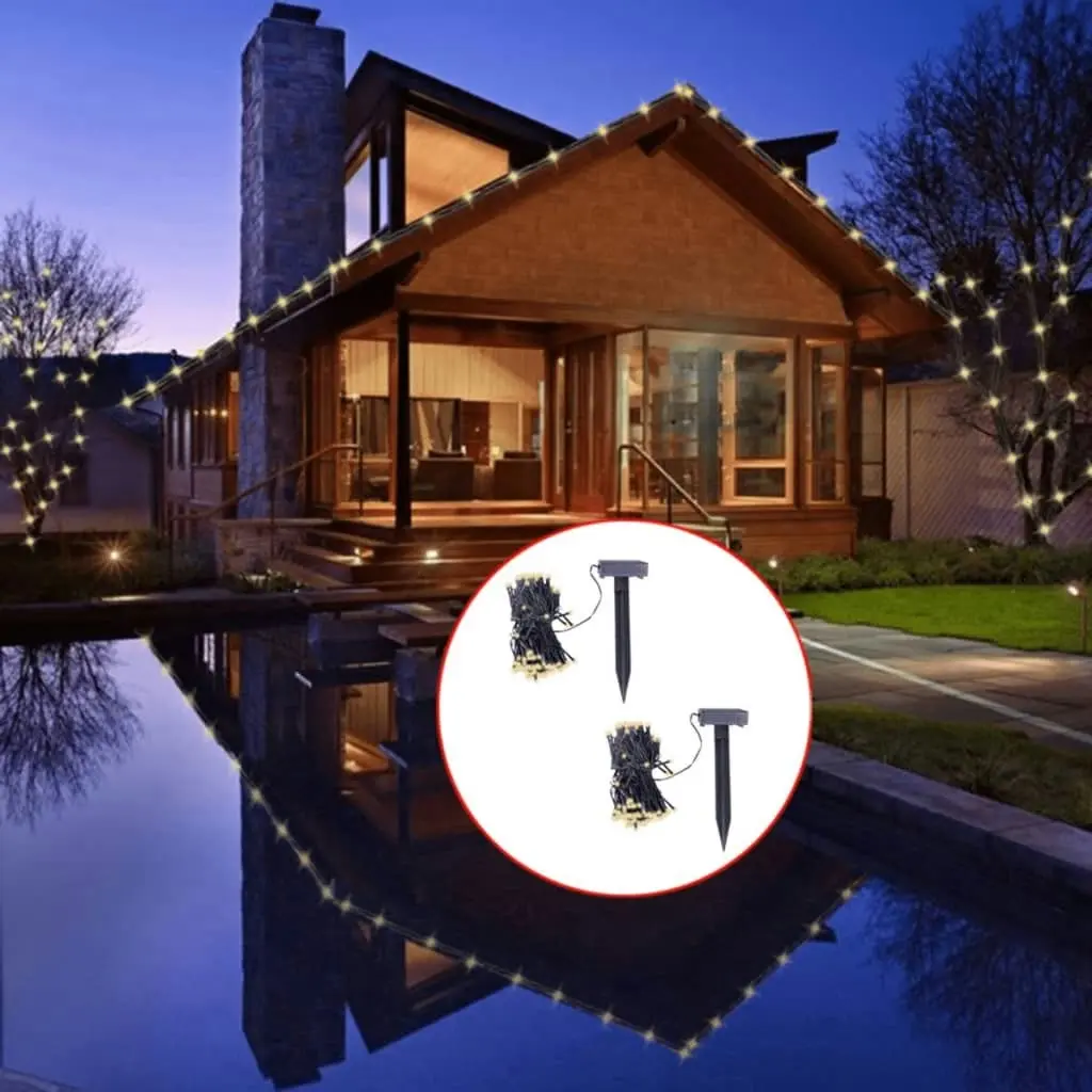 LED Solar String Lights 2 pcs Warm White 274770