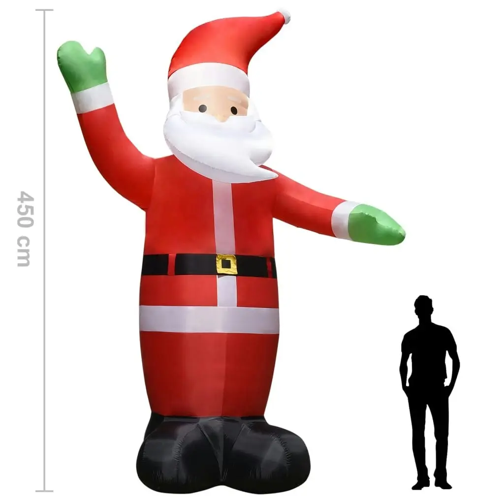 Inflatable Santa Claus with LEDs Christmas Decoration IP44 4.5 m 289301