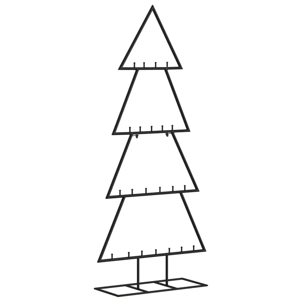 Metal Christmas Tree for Decoration Black 125 cm 359593