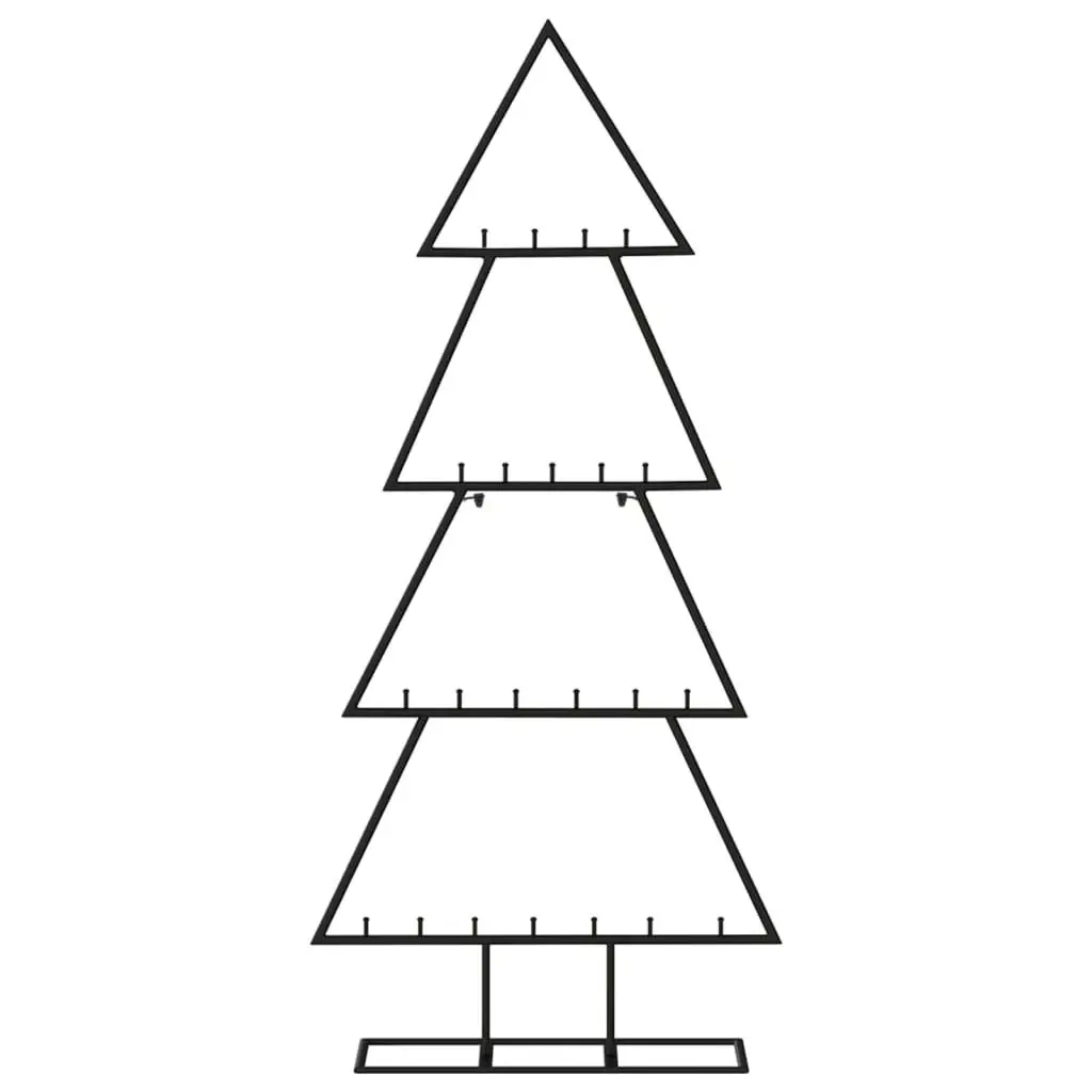 Metal Christmas Tree for Decoration Black 125 cm 359593