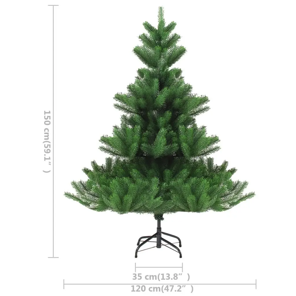 Nordmann Fir Artificial Pre-lit Christmas Tree Green 150 cm 3077473