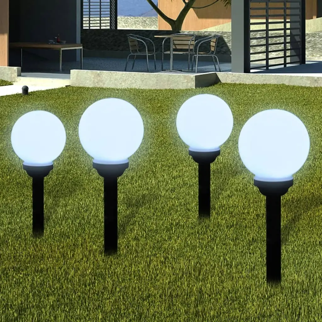 Outdoor Pathway Lamps 8 pcs LED 15 cm with Ground Spike 277114