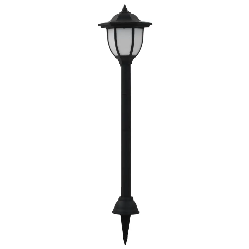 Outdoor Solar Lamps 6 pcs LED Black 277138