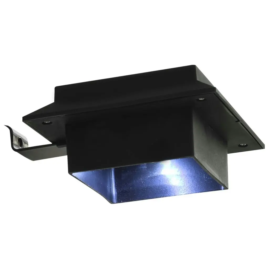 Outdoor Solar Lamps 6 pcs LED Square 12 cm Black 44468