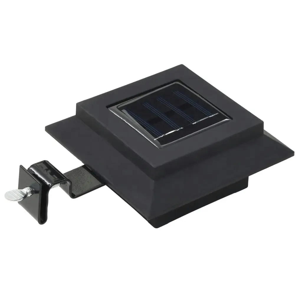 Outdoor Solar Lamps 6 pcs LED Square 12 cm Black 44468