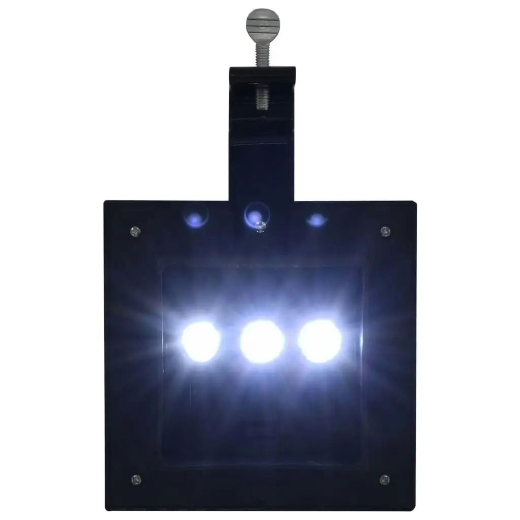 Outdoor Solar Lamps 6 pcs LED Square 12 cm Black 44468