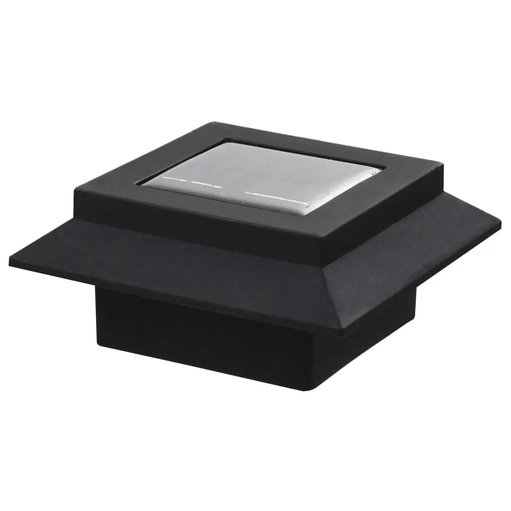 Outdoor Solar Lamps 6 pcs LED Square 12 cm Black 44468