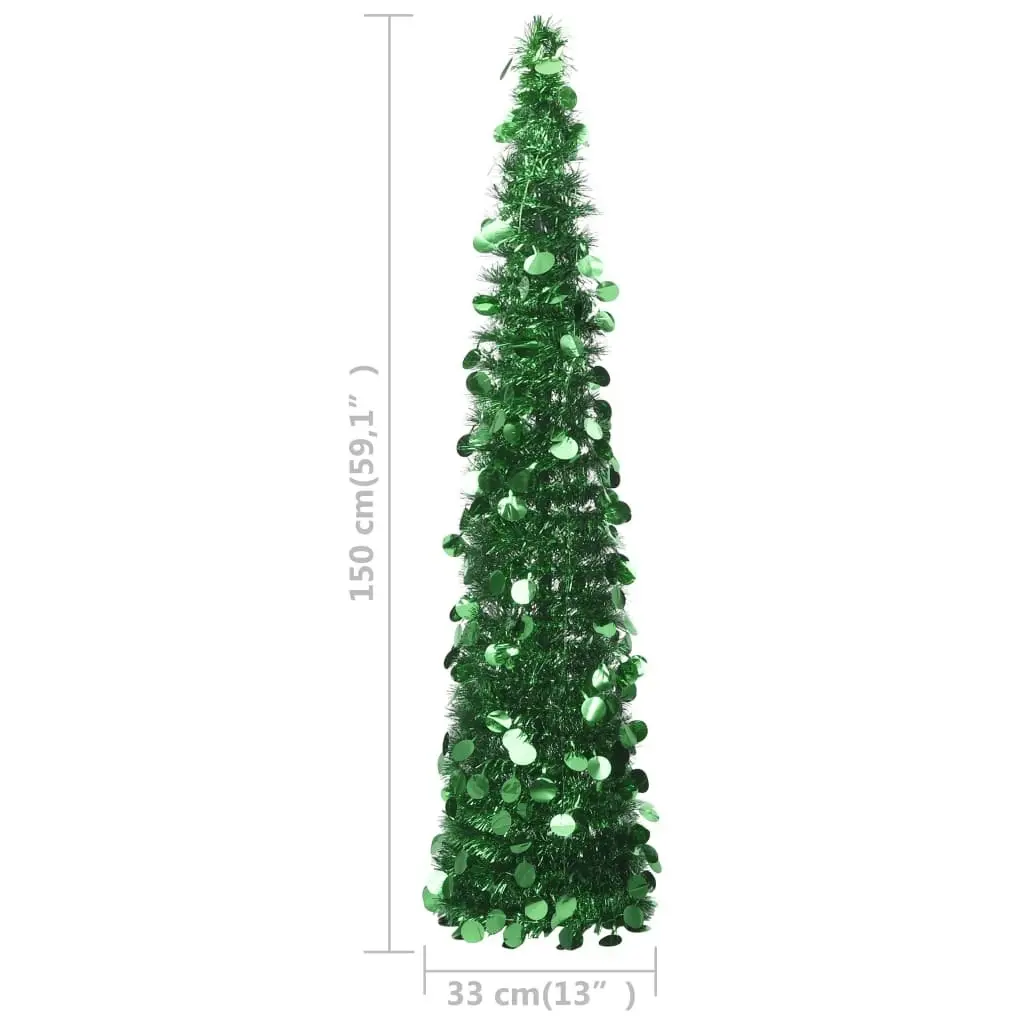 Pop-up Artificial Christmas Tree Green 150 cm PET 320989