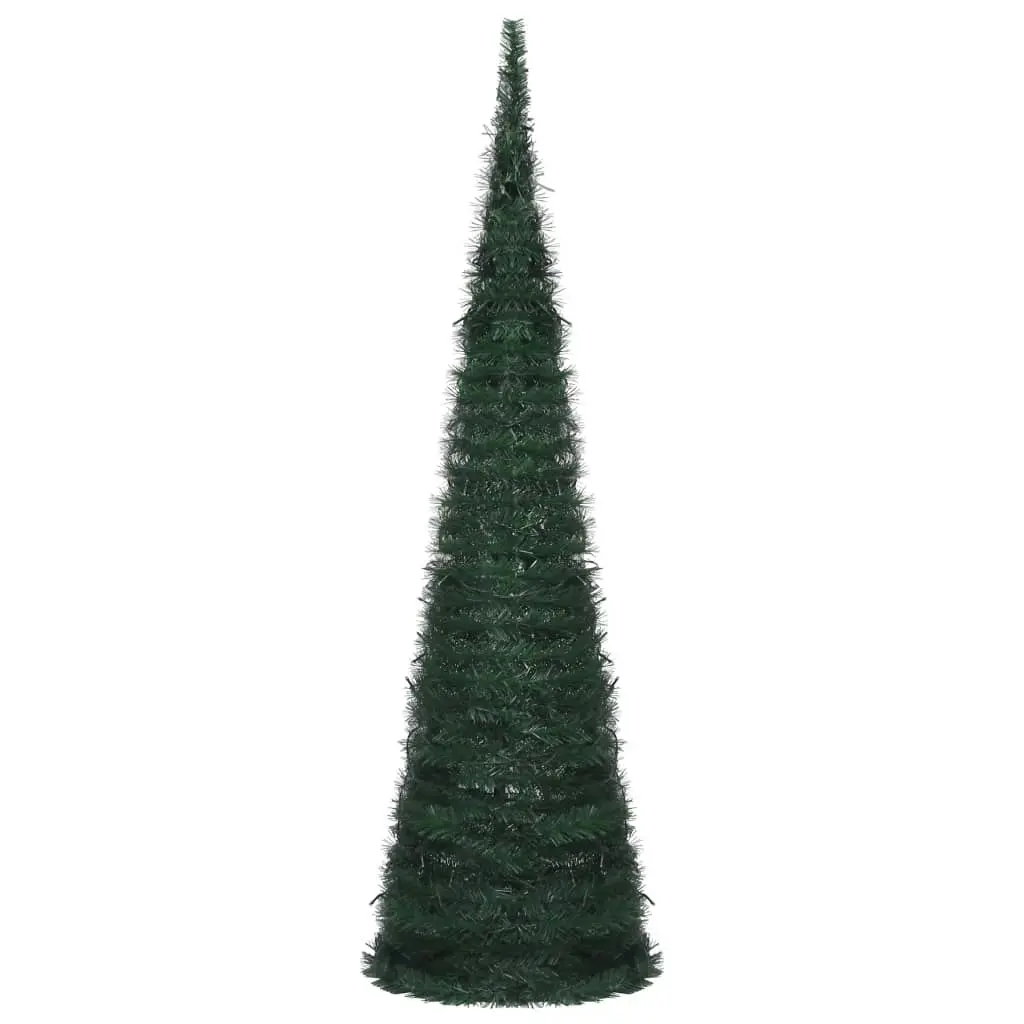 Pop-up String Artificial Pre-lit Christmas Tree Green 150 cm 321523