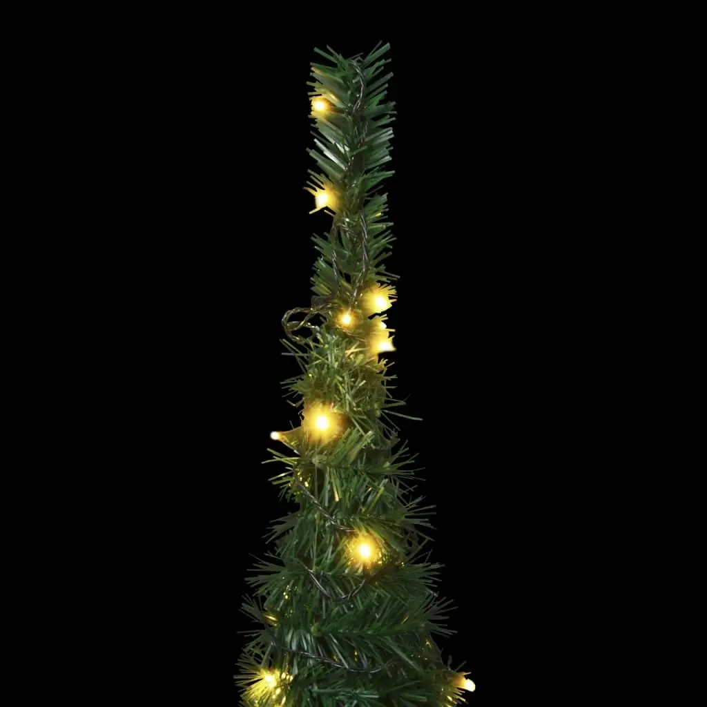 Pop-up String Artificial Pre-lit Christmas Tree Green 150 cm 321523